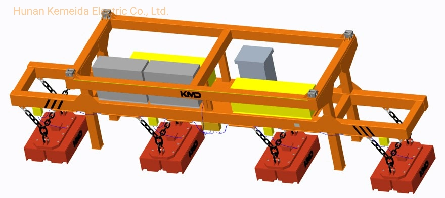 Lifting Electromagnet for Rebar Billet Section for Reach Stacker