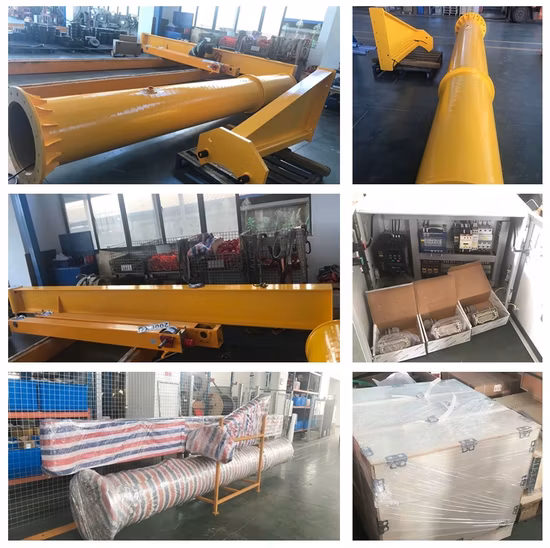 0.25 ~ 10 T 지브 크레인 라이트 타입 워크샵 건설은 2000kg/3000kg/500kg 선회 암 크레인을 사용했습니다.