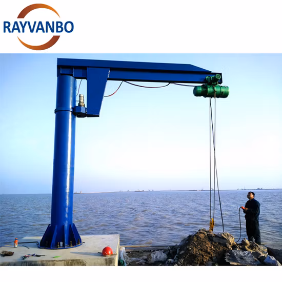 0.25 ~ 10 T 지브 크레인 라이트 타입 워크샵 건설은 2000kg/3000kg/500kg 선회 암 크레인을 사용했습니다.